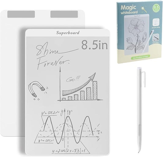 7.5”×5” Innovative Erasable Magnetic Whiteboard with Erase Pen，Eco-Friendly and Durable ，Sketching Memo and Educational Use for Kids and Adults