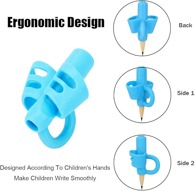 Pencil Grips for Kids Handwriting, Toddler Pencil Grip, Pen Grips Trainer for Beginners Preschoolers Kindergarten Children(4 PCS)