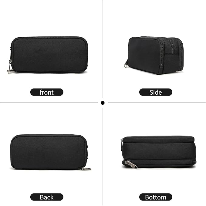 Large Capacity Pencil Case, Aesthetic Pencil Pouch with 3 Compartments