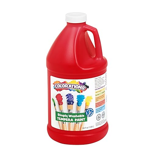Colorations 1/2 Gallon Red Simply Washable Tempera Paint (Item # HGWSTRE)