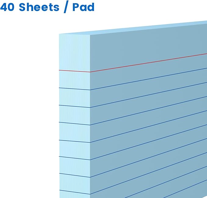 250 Count Colored Index Cards 3x5 Inch 180gsm Heavy Weight Flash Card (50 Sheets Each), Note Taking for Students, Teachers, Professionals, Study Note Cards for Office Home School