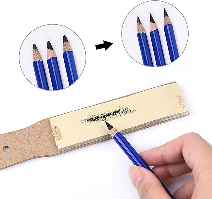 YYMIYU 24 Drawing Pencils Set, Art Sketching Pencils Charcoal Set 14B,12B,11B,10B,9B,8B,7B,6B,5B,4B,3B,2B,B,HB,H,2H,3H,4H,5H,6H,& Soft Neutral Hard Charcoal Pencils