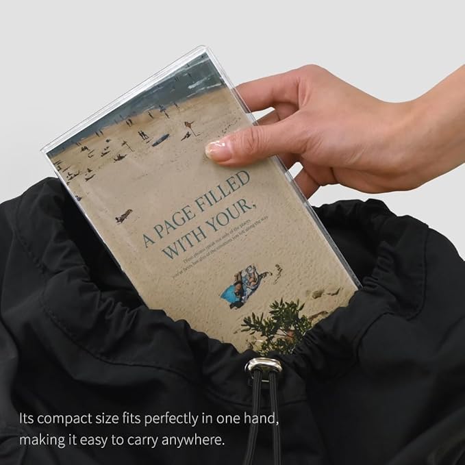 Monolike Capture The Life PVC Handy Notebook, Park - Exposed Binding, PVC cover, Academic, Journal, Diary, 160pages