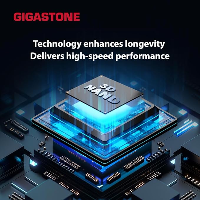 GIGASTONE 512GB Flash Drive, Z60 USB 3.2 Gen 1, 120MB/s Ultra Fast, Retractable Capless Slider Design, Data Storage, Backup for PC/Mac/TV/Car Audio, USB 2.0/3.0/3.1 Compatible