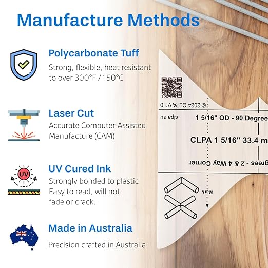 24" No-Math Fibonacci Ruler — Flexible Clear PETG | Fibonacci Proportions Without Arithmetic | Drawing, Drafting and Layout | Made in Australia