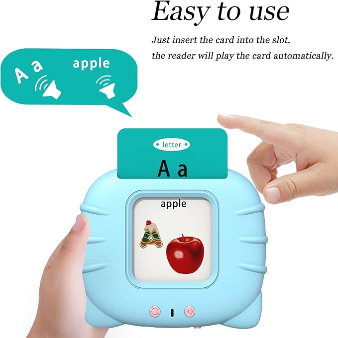 Startcan Talking Flash Cards Toys for Toddlers 3 4 5 6, Learn ABC, Numbers 0-100, Phrases, Objects, Adjectives, and More Dolch Sight Words,280 Cards with 560 Words/Phrases