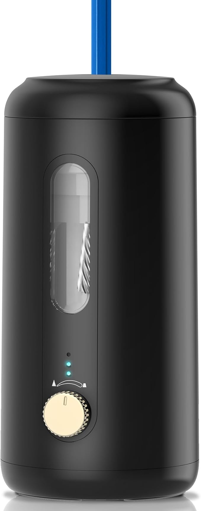 VUSIGN Electric Pencil Sharpener, Fully Automatic Pencil Sharpener with 5 Sharpness Settings, Rechargeable 2000mAh, Auto in & Out, for 6.9–10.8mm No.2/Colored Pencils, Office/Classroom/Home (Black)