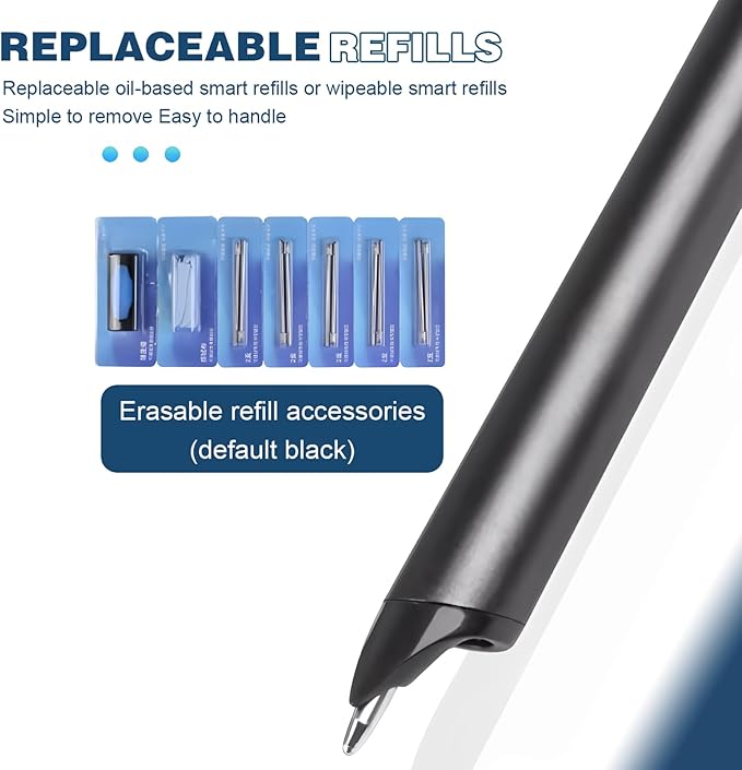 Smart Digital Sketchbook with A5 Erasable Paper Refill + 5 Spare Refills, Intelligent Digital Sketchbook Pro V2, Smart Sync Pen & Notebook, Drawing, Writing, Note-Taking,Black b