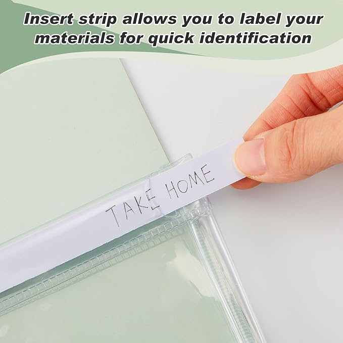 Fuutreo 6 Pcs Magnetic File Holder Colorful Magnetic Pocket Storage Pouch Paper Holder 12 x 9.5 Inch Magnet Pen Dry Erase Marker Organizer for Whiteboard Refrigerator Locker(Sage Green,Vertical)