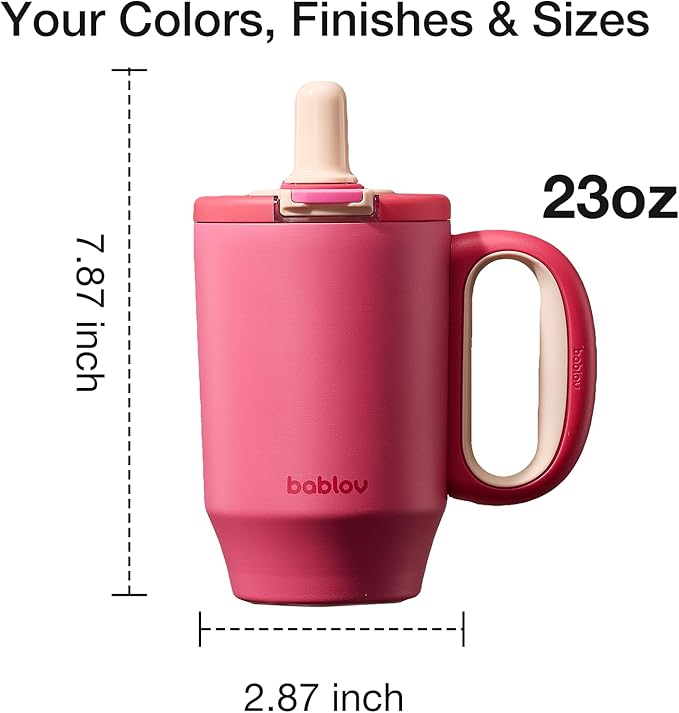 insulated tumblers for travling camping, 316L Stainless Steel Tumbler with Lid and Straw, 27 oz Coffee Tumbler with Handle for Tea, Cold Hot Beverages at Home Office or on the Go Travel Coffee Mugs