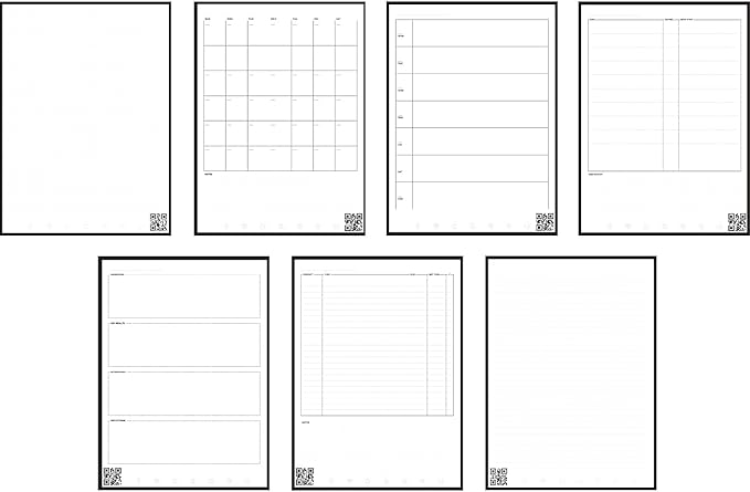 Rocketbook Fusion Smart Reusable Notebook Executive Size Notebook, 6" x 8-4/5", 7 Subjects, 21 Sheets, Black