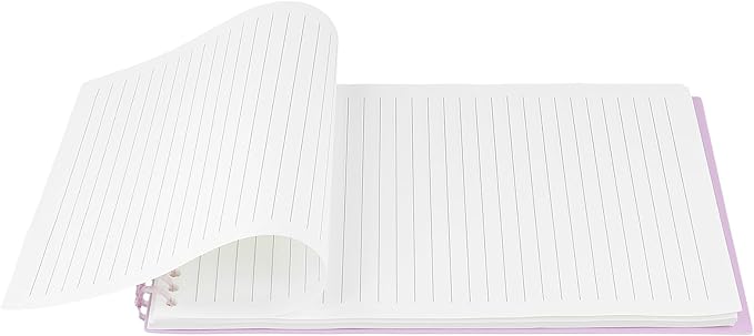 10 PCS B5 Professional Steno Pads, Top Spiral Bound Notebook 120 Pages Thick Paper, 7"x10" College Ruled Left-Handed Design for Office Meetings & Business Notes (Purple)