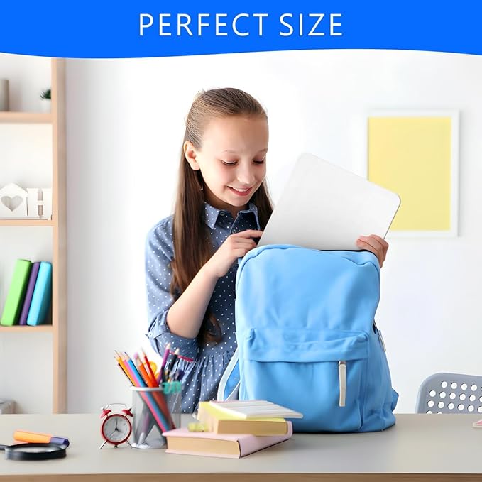 Grid Whiteboard, 9 x 12 Graph Board, 2 Pack Double Sided Dry Erase Board for Students and Kids
