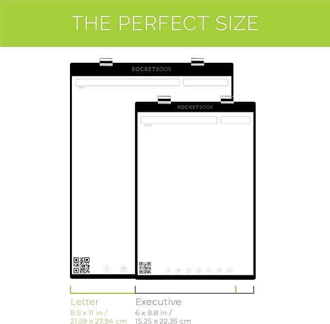 Rocketbook Orbit Executive Page Pack - Smart Reusable Legal Pad - Lined