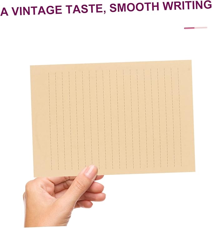 Angoily A5 Vintage Kraft Letter Writing Paper Set 100 Sheets Lined Stationery for Calligraphy Journaling and Letter Writing 8.26 X 5.70 Inches