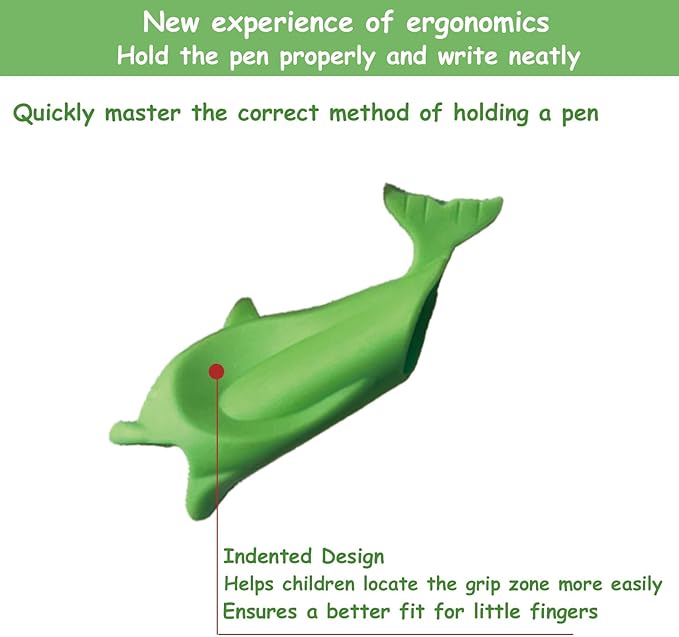 Pencil Grips for Kids - Toddler Writing Practice Tools, Handwriting Aid with Posture Correction for Beginners 3-7 Years, Autism Classroom & Preschool Must Haves, Daycare & Homeschool Essentials