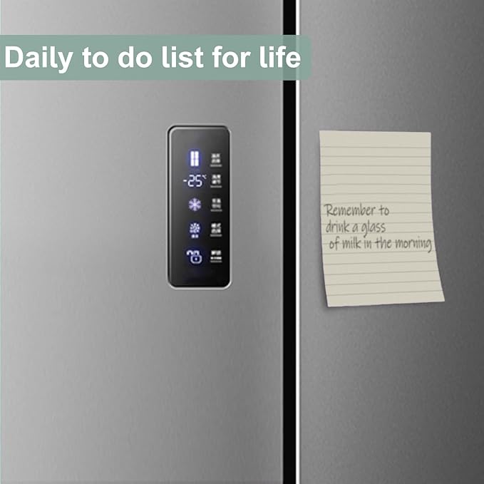 24 Pack Lined Sticky Notes 4X6 in, Self Sticky Note Pads with Lines, Large Sticky Note Memo Pad for Office, Home, School, Meeting, 50 Sheets/pad, Morandi