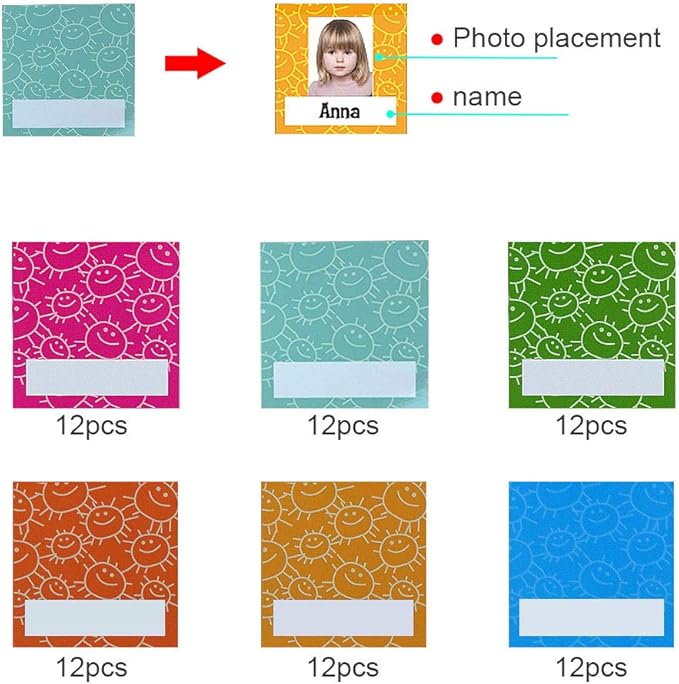 amzoya Attendance Pocket Chart with 72 Student Cards-Classroom Behavior Tracker for Perschool to Elementary,Pocket Chart for Classroom…