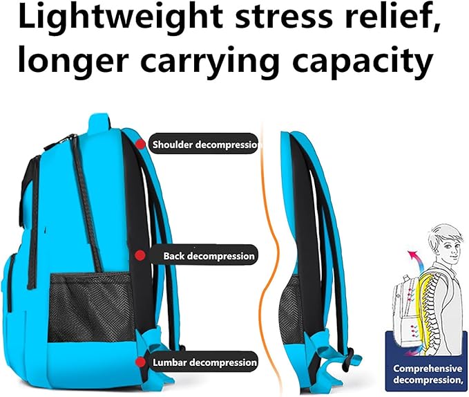 Casual Lightweight Backpacks for Boys & Girls, School Bookbags, 15 "Laptop Backpack, Travel Bag (212-ymao)