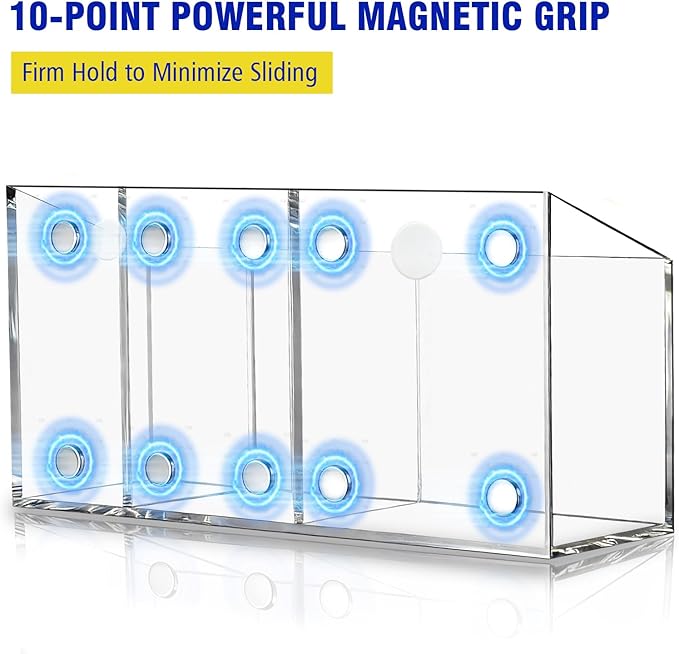 Magnetic Dry Erase Marker Holder for Whiteboard, Anti-slip Magnet Pen Holder for Fridge Refrigeator, Acrylic Pencil Holder for Classroom Teacher, Office Desk Accessories, Locker Organizer