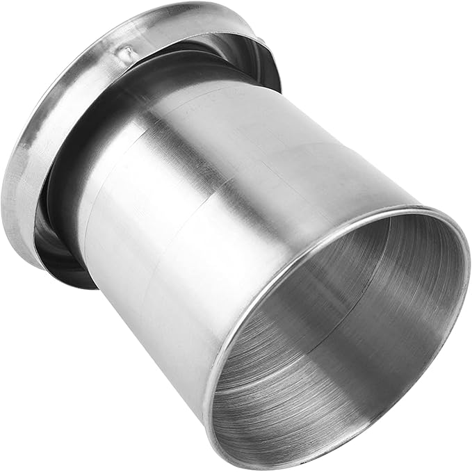 Stainless Steel Collapsible Cup, 150ml Camping Folding Cup Retractable Travel Mug with Lid Keychain Portable Drinking Outdoor Demountable Stackable Expandable Protective Cap for Hiking Picnic(M)