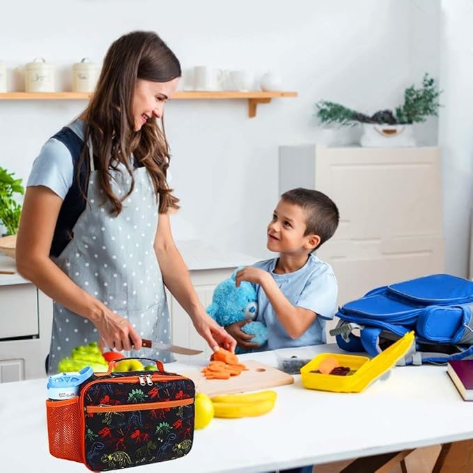 RHCPFOVR Kids Lunch Bag - Insulated Lunch Box for Boys Girls,Washable Lunch Bag and Reusable Toddler Leak-proof Lunchbox for School and Daycare