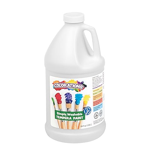 Colorations 1/2 Gallon White Simply Washable Tempera Paint (Item # HGWSTWH)