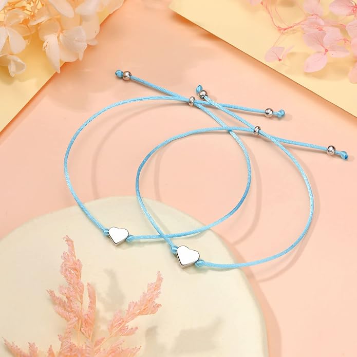 UNGENT THEM Big & Small Heart Bracelets Back to School Gifts for Girls