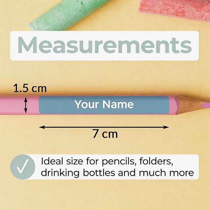 Waterproof Custom Name Stickers (135 Labels) - Personalized Daycare Labels for Clothing, Water Bottles, Lunch Boxes & School Supplies - Ideal for Camp & Daycare - No-Iron (Cat)