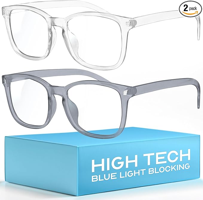 livho High Tech Blue Light Glasses - Advanced Blue Light Blocking Computer Glasses - Screen Fatigue & UV Protection