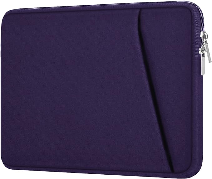 Laptop Sleeve Case 15.6 inch, Shockproof Protective Cover, Handbags Portable Laptop Bag for 15.6 inch HP Dell Asus Lenovo Notebook Computer Case with Front Pocket, Purple
