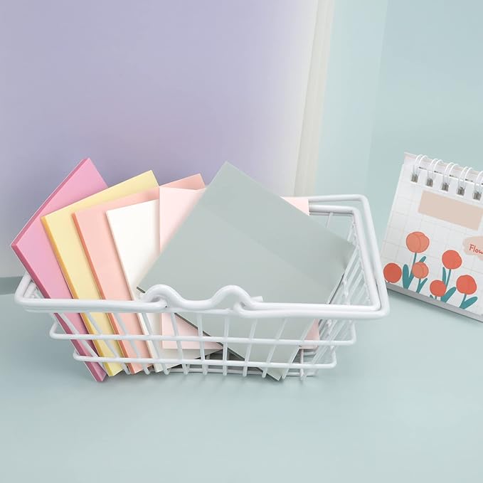 Temiary 6Pads Transparent Sticky Notes, Clear Sticky Note Waterproof See Through Memo Pad, Markers Stickers Translucent Index Book Tabs for Annotating Bible Study Supplies, 50Sheets/Pad