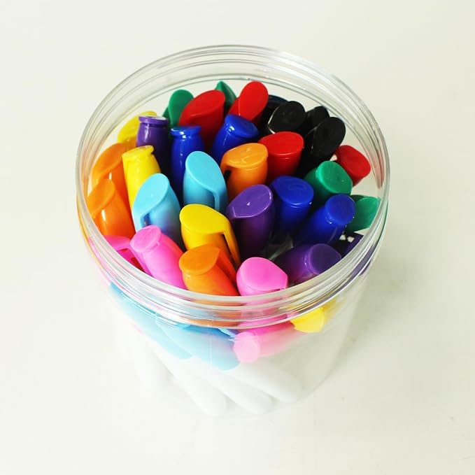 SKKSTATIONERY 36-Pcs Mini Dry Erase Markers, Whiteboard Markers, Marker Pens 3.5'', 36Pcs/Box