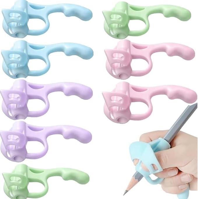 Pencil Grips for Kids Handwriting, 8 Pack Pencil Grippers, Toddler Pencil Grip Pencil Holder for Kids, Finger Grips Posture Correction Writing Tool for Toddlers Preschooler Training