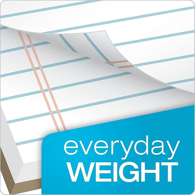 "The Legal Pad" Ruled Perforated Pads, 8 1/2 x 11 3/4, White, 50 Sheets, Dozen