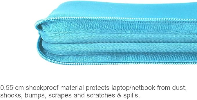 Arvok 13 13.3 14 Inch Laptop Sleeve Case for MacBook Pro/MacBook Air 13-14 inch, Water-Resistant Notebook Chromebook Computer Pouch, Carrying Bag Cover for HP/Dell/Lenovo/Asus/Acer, Baby Blue