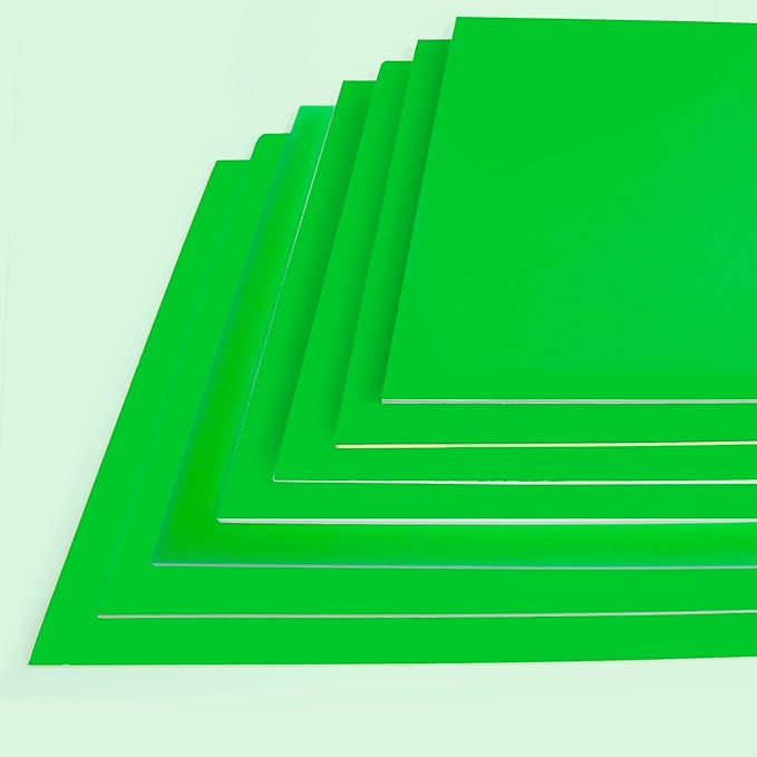 BAZIC Products Foam Board 20" X 30" Neon Green, Colored Foam Boards 3/16 Inch Thickness, 4 Count, Presentation Signboards School Craft Project Framing Display