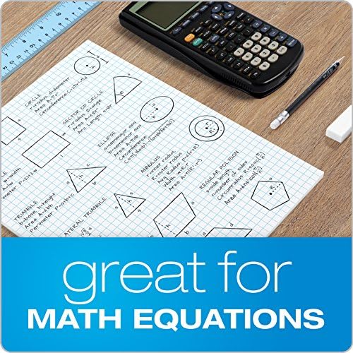 Ampad Quadrille Graph Paper Pad, 4x4 Quad Ruled, 8.5 x 11, 3 Pads