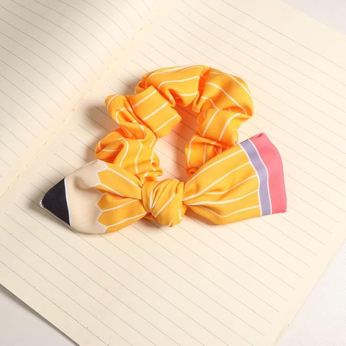 Teacher Outfits for Women, Back to School Teachers Gifts, First Day of School Teacher Supplies Hair Bows Headband Hair Clips Accessories, Pencil Hair Ties Hairband for Women