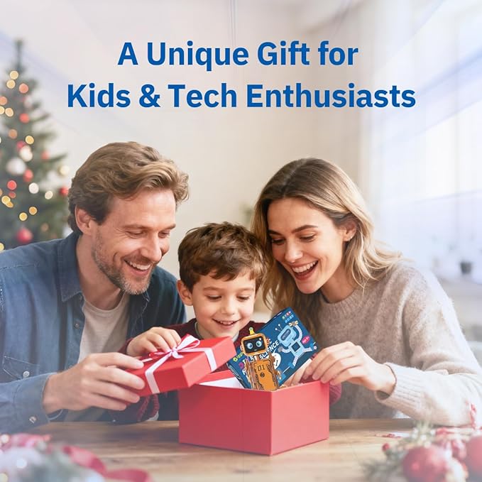 STEM Robotics Kit for Kids 8-12, DIY Voice-Control Interactive Robot Building Science Kit for Kids Age 8-12, for Science & Tech Enthusiasts