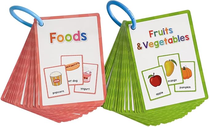 Lachilly 12 Themes Learning Flashcards, High Frequency Words, Beginning Reading, Kindergarten to 1st Grade, ESL Teaching Materials, Autism Learning Materials, Vocabulary Building, 205 Cards, 386 Words
