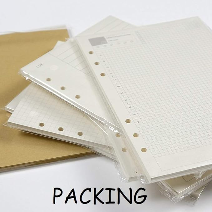 Harphia A5 Daily Planner Refills, 6 Ring Binder Inserts Inner Page, Diary Refills for A5 Spiral Notebook, for Filofax Gucci LV Agenda Planner Binder(5.59 x 8.27'',Daily)