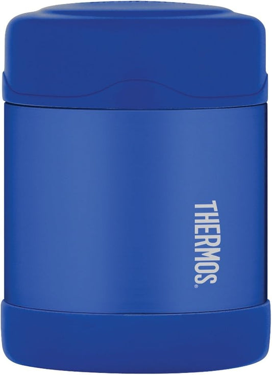 FOOD JAR BLUE 10OZ SS
