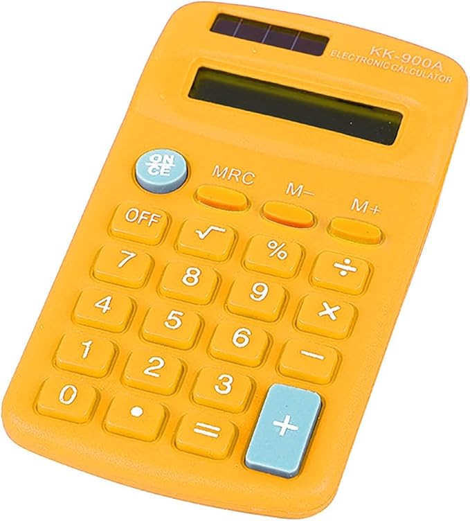 Desktop Calculator,Dual Solar Power and Battery Big Buttons 12 Digits Simple Calculator with Large LCD Display,Basic 4 Function Calculator for Business Students Home School Office