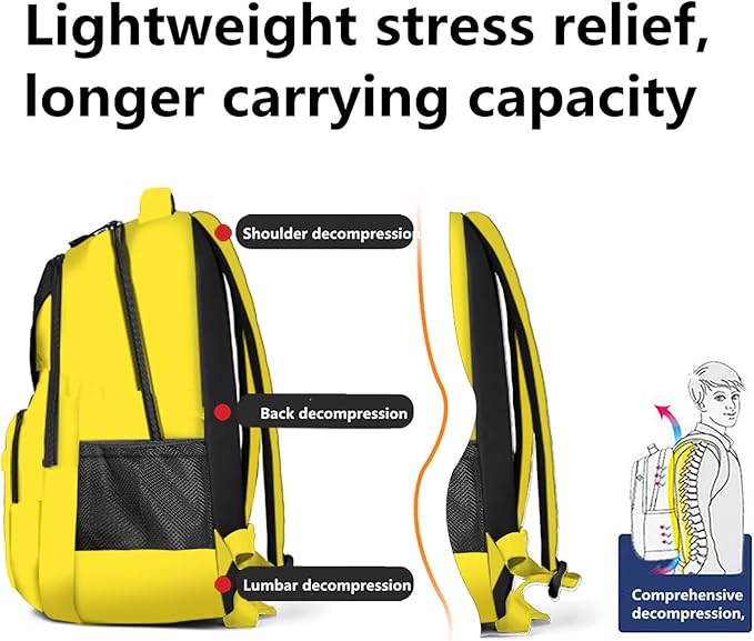 Casual Lightweight Backpacks for Boys & Girls, School Bookbags, 15 "Laptop Backpack, Travel Bag (202-slv)