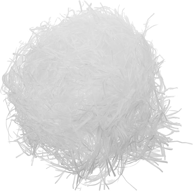 Cabilock Shredded Tissue Paper Basket Filler 500g White Raffia Grass Packing Box Filling Shreds for Boxes Holiday and Party Decoration Packaging Supplies
