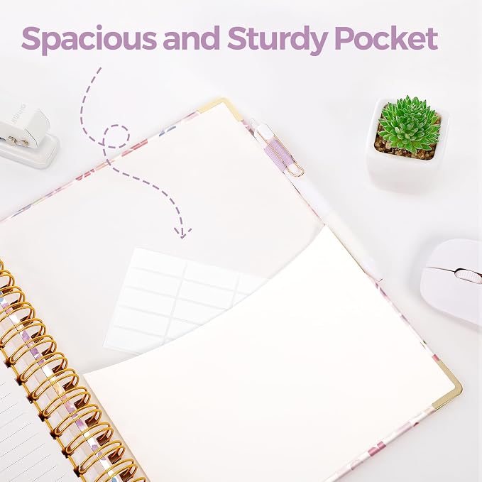SKYDUE Sprial Notebook With Dividers Tabs, 5 Subject Notebook College Ruled