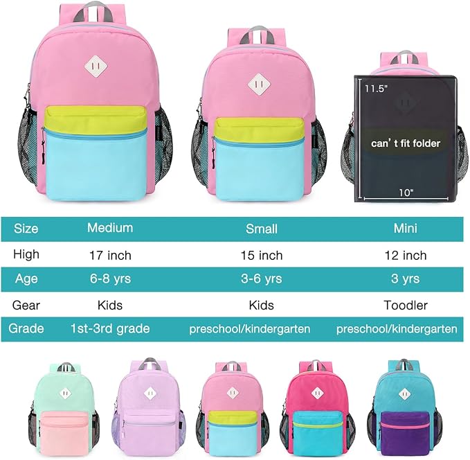 STEAMEDBUN Kids Backpack for Girls,Kindergarten Backpack for Toddler Girls Age 3-6