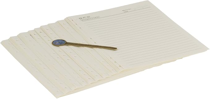 B5 Refill Paper 9 Hole Punched Filler Paper Refills for B5 Loose Leaf Notebook Travel Journal Personal Diary Planner Binder, 80 Sheet, Lined Paper, 6.9 Inches x 9.8 Inches