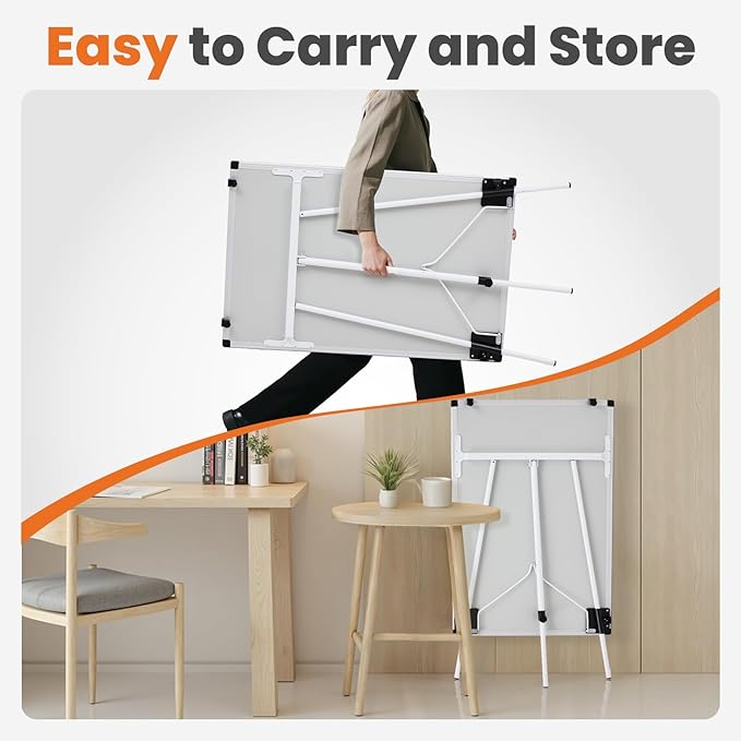 NEWBULIG Magnetic Dry Erase Board 40" x 28", White Board with Adjustable Stand, Heavy-Duty Aluminum Frame & Accessory Tray for Office, Classroom, Home & Presentations, White